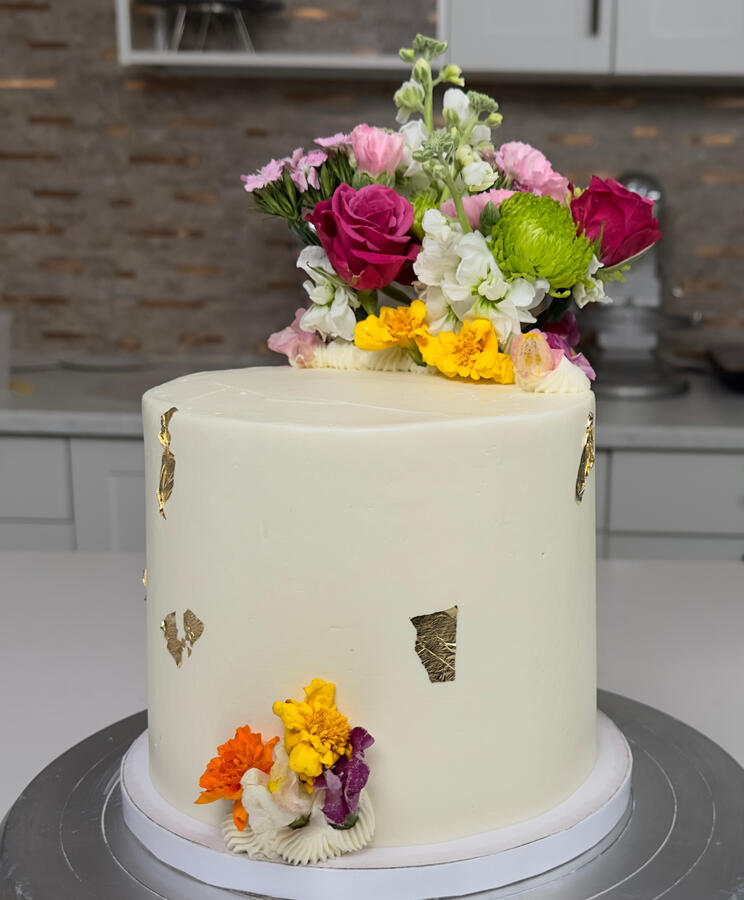 Torta floral de evento